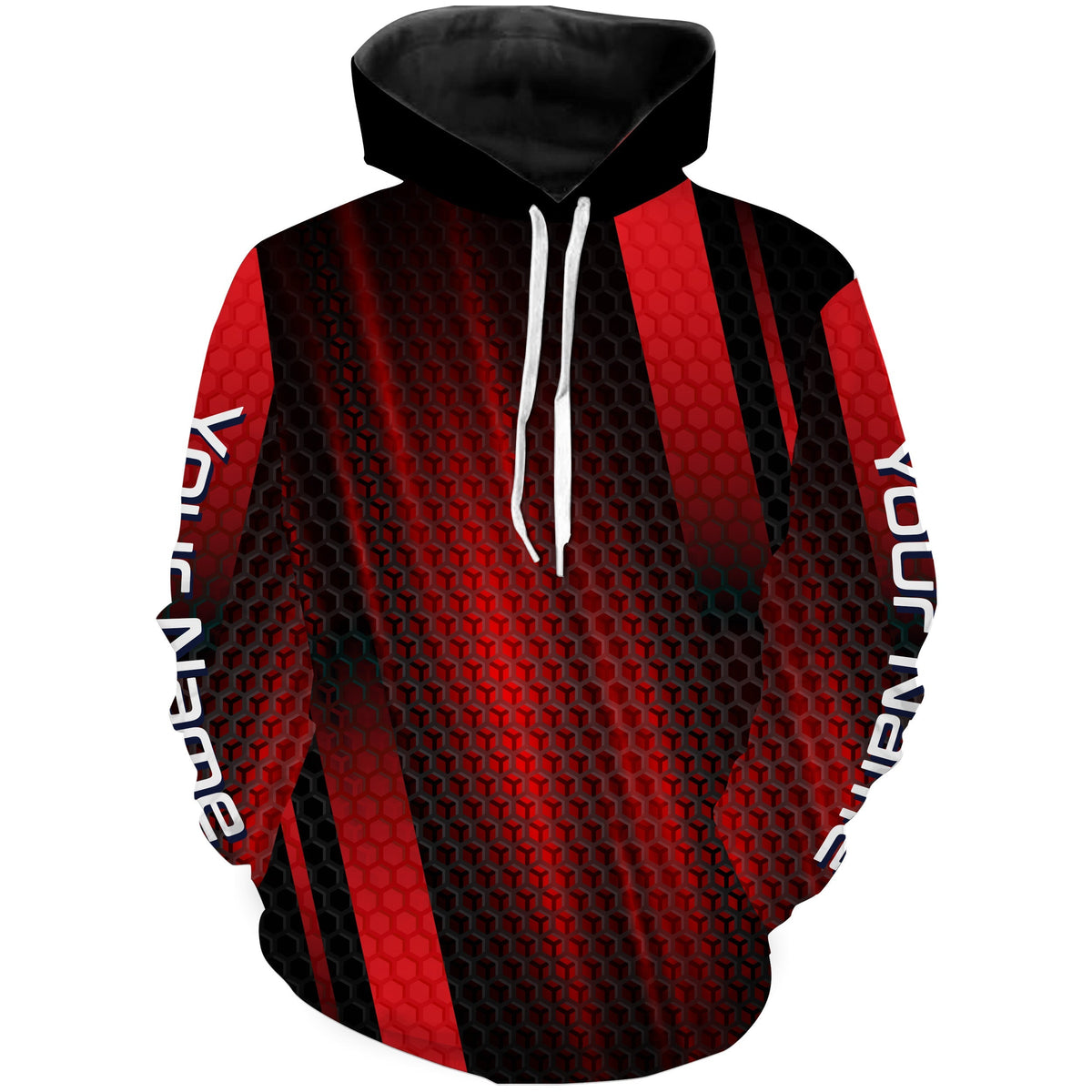 Fishing Red background Custom name 3D All Over Printed Hoodie Fishing, basic UV Fishing Shirts TMTS036