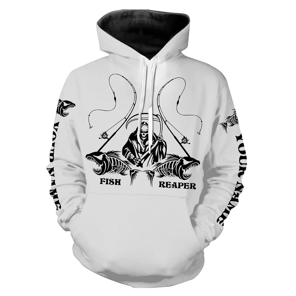 Personalized Fish reaper Fishing fish skeleton Custom name fishing shirts jerseys | Hoodie - NPQ877