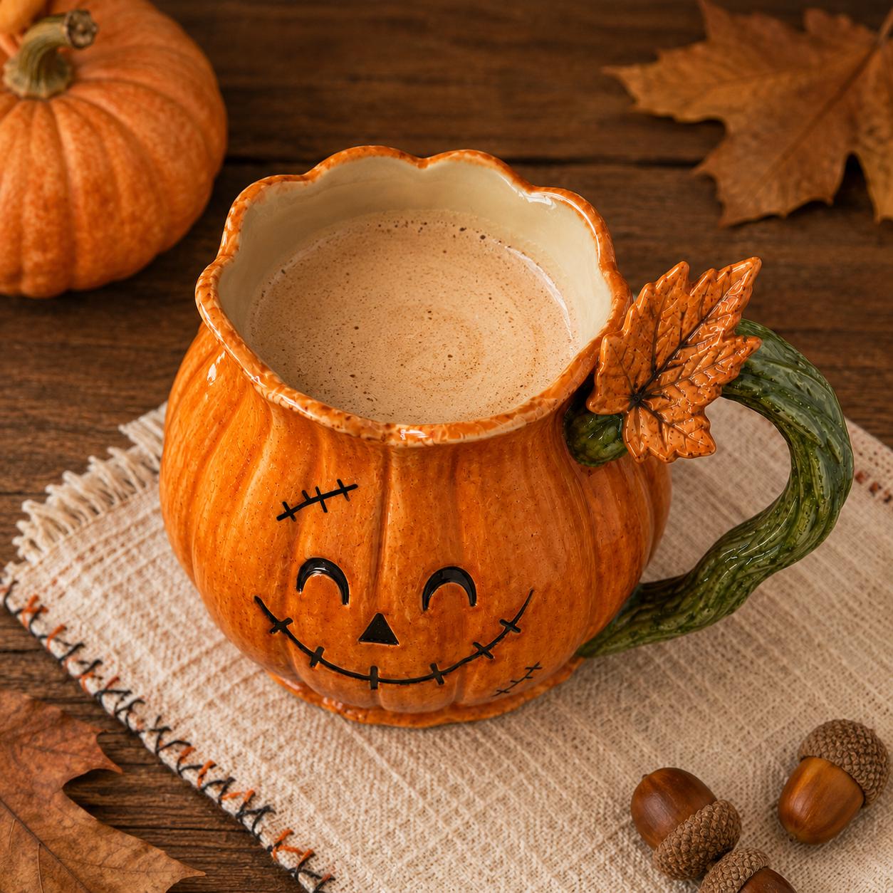 Jack O Lantern Pumpkin Mug
