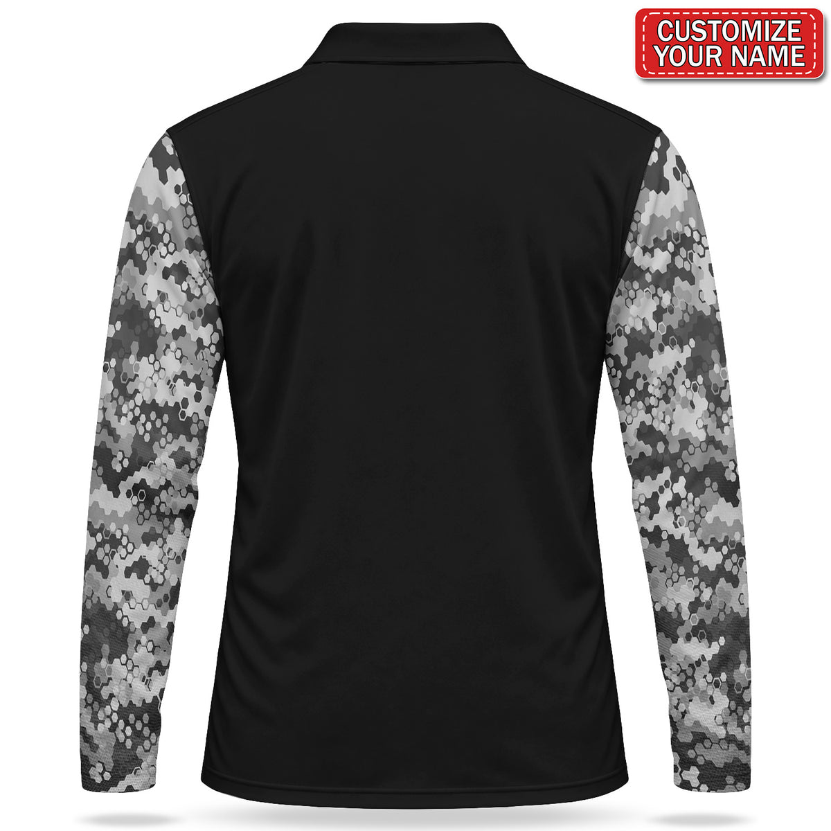 Personalized Born to Go Fishing Forced to Go to School Men's Long Sleeve Polo