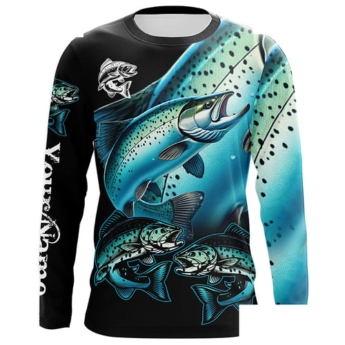 Chinook salmon (King salmon) Fishing Custom name Long sleeve, Long Sleeve Hooded NPQ954