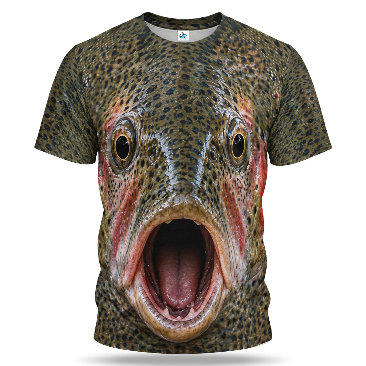 Rainbow Trout Open Mouth All-Over Print Fishing T-Shirt