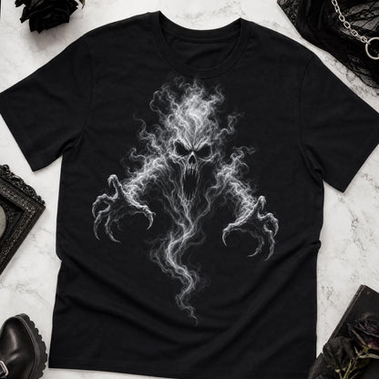 Smoke Skull Ghost PNG Screaming Reaper Shirt