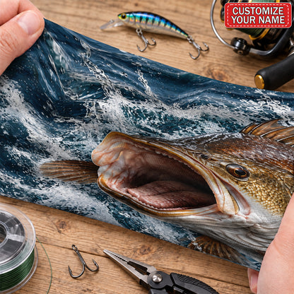 Personalized Bronze Fish Water Splash Fishing Mask