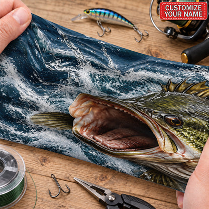 Personalized Bass Fishing Water Splash Mask