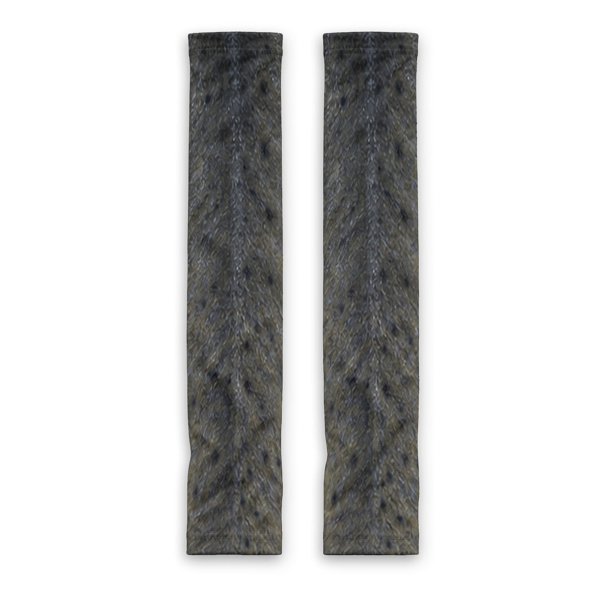 Charcoal Gray Spotted Fish Skin Fishing Sun Protection Arm Sleeves