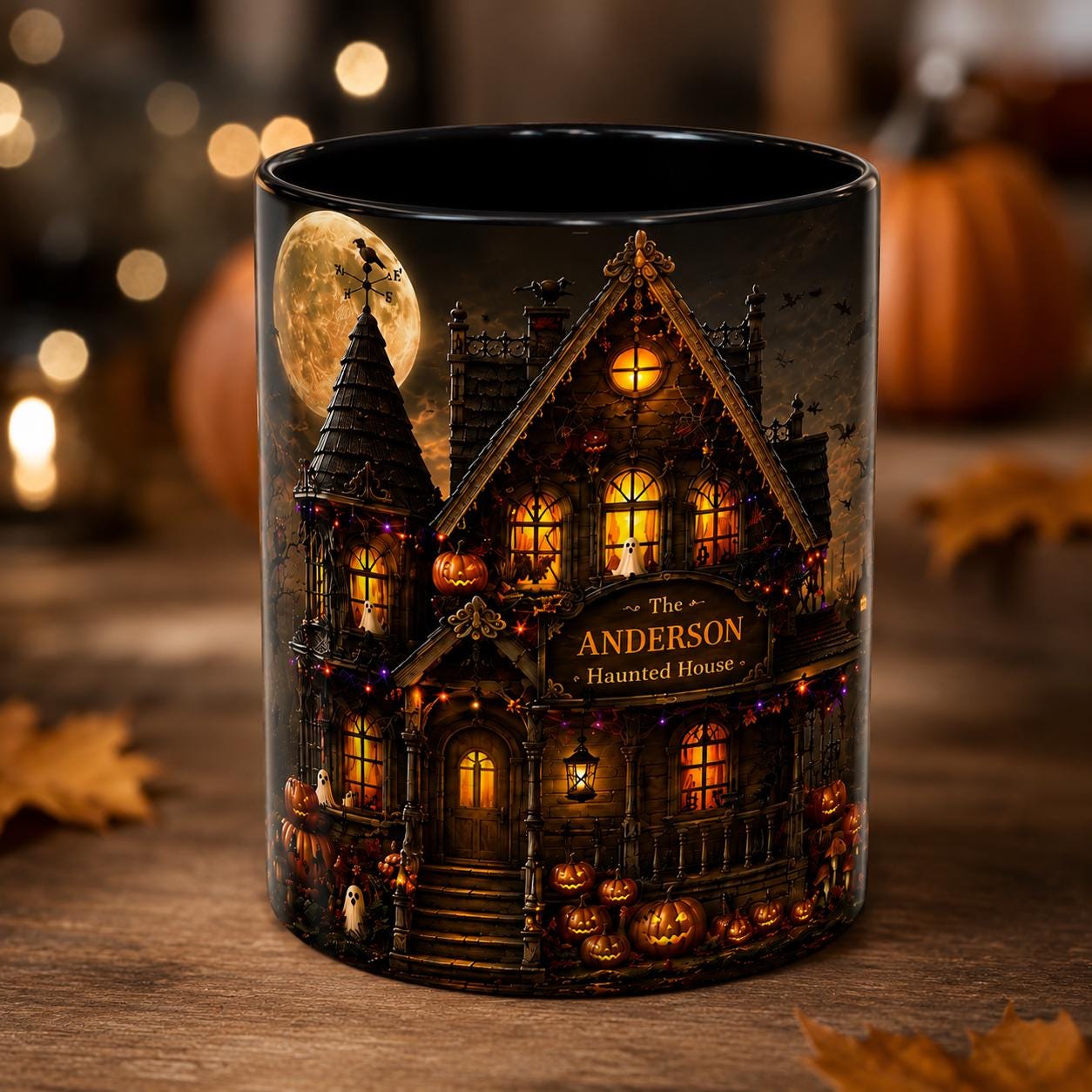 Personalized Haunted House Mug