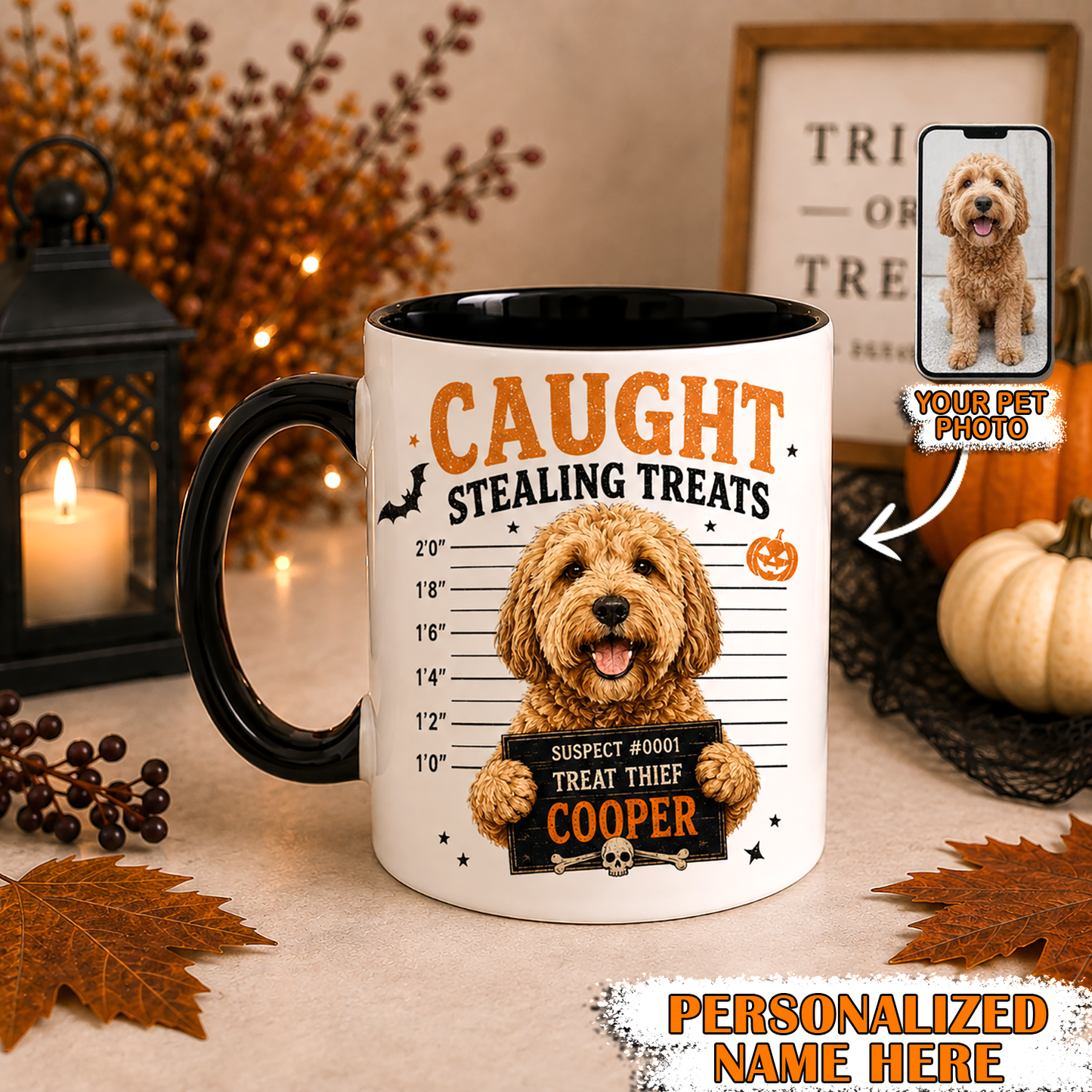 Custom Photo Dog Coffee Cute Ceramic Mug