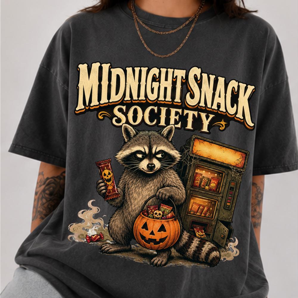 Halloween Raccoon Nocturnal Panic Shirt