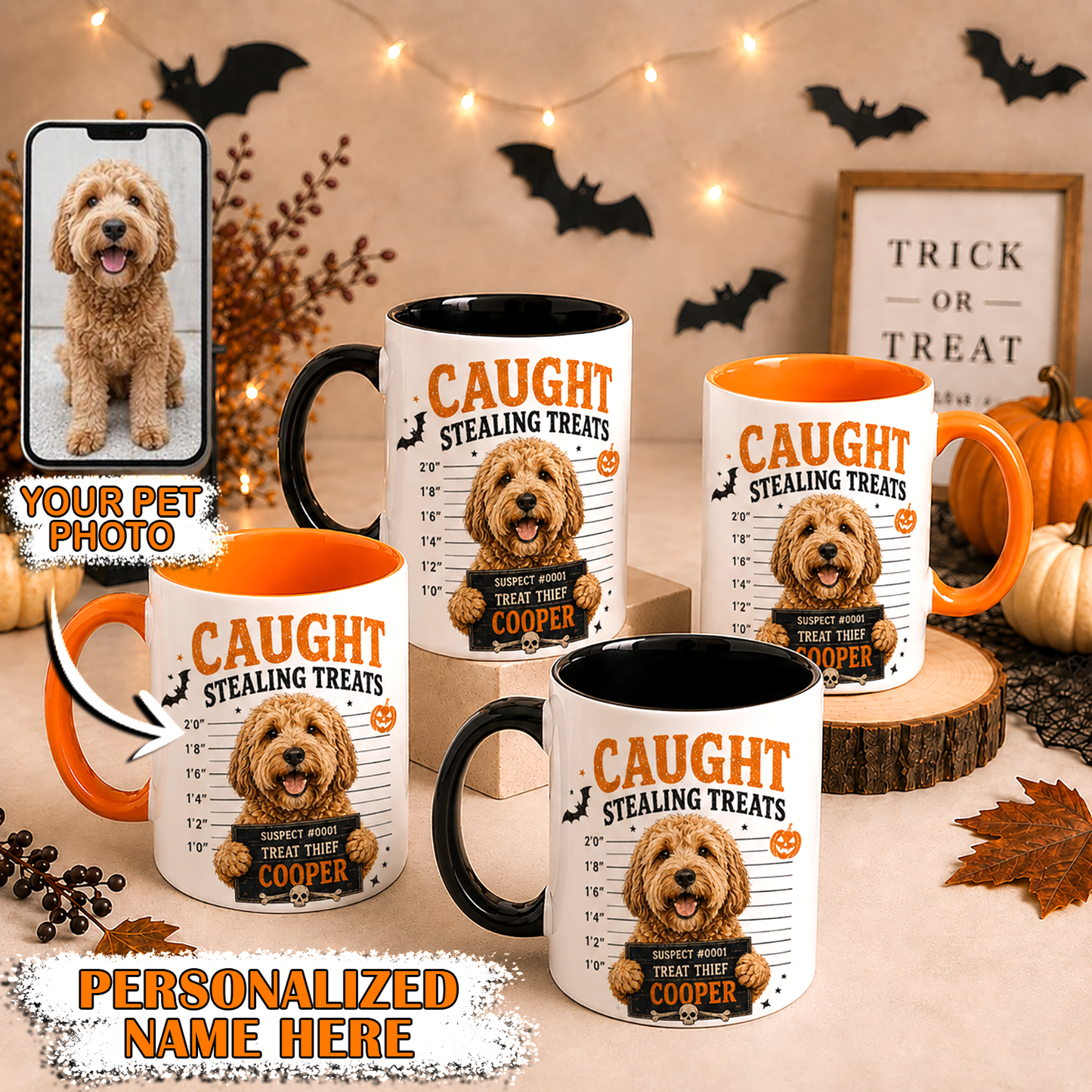 Custom Photo Dog Coffee Cute Ceramic Mug