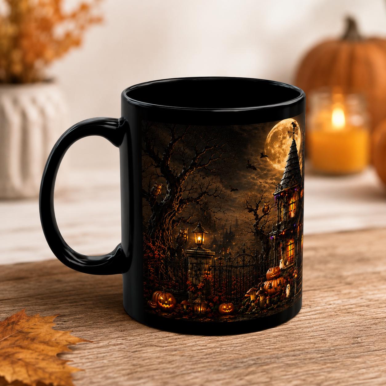 Personalized Haunted House Mug