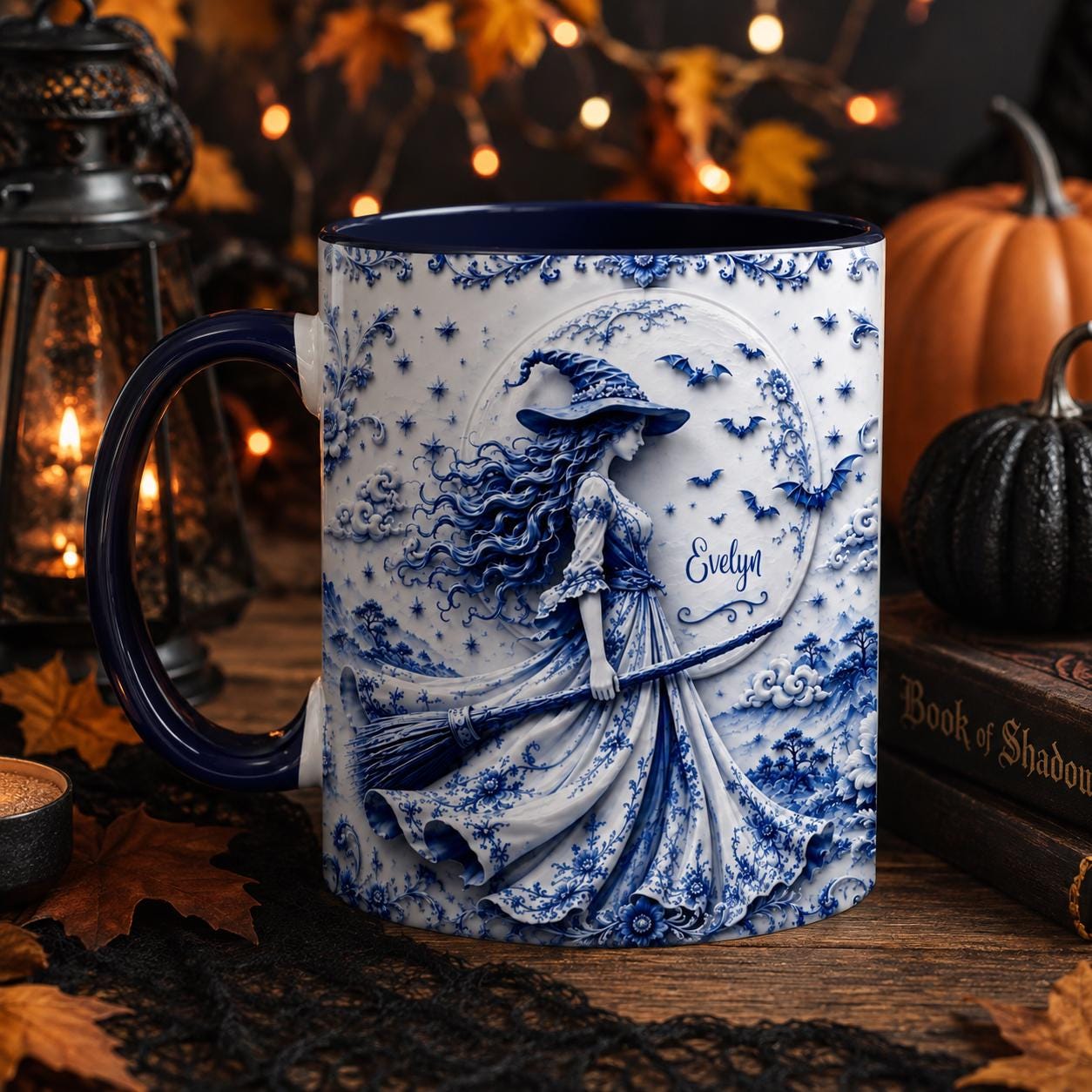 Personalized Witch Accent Mug, Halloween Gift for Her