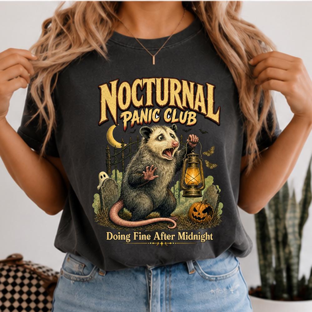 Halloween Opossum Nocturnal Panic Shirt