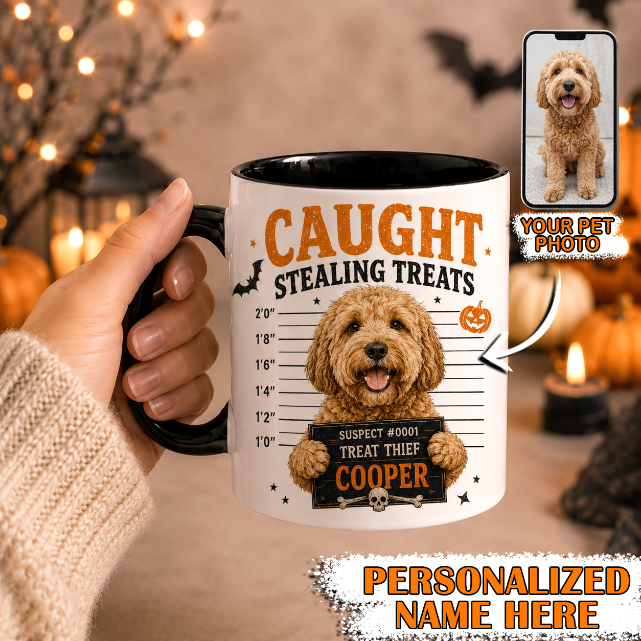 Custom Photo Dog Coffee Cute Ceramic Mug