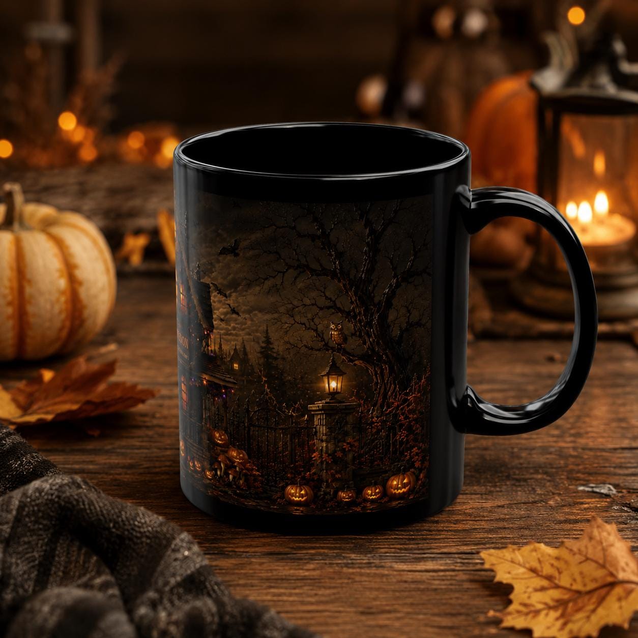 Personalized Haunted House Mug