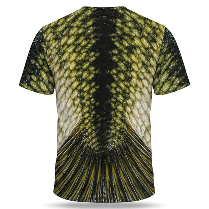Open Mouth Fish Face 3D Fishing T-Shirt