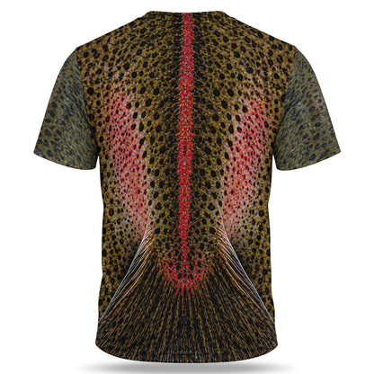 Rainbow Trout Open Mouth All-Over Print Fishing T-Shirt