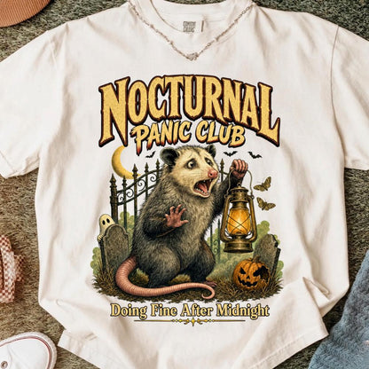 Halloween Opossum Nocturnal Panic Shirt