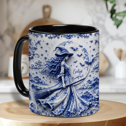 Personalized Witch Accent Mug, Halloween Gift for Her