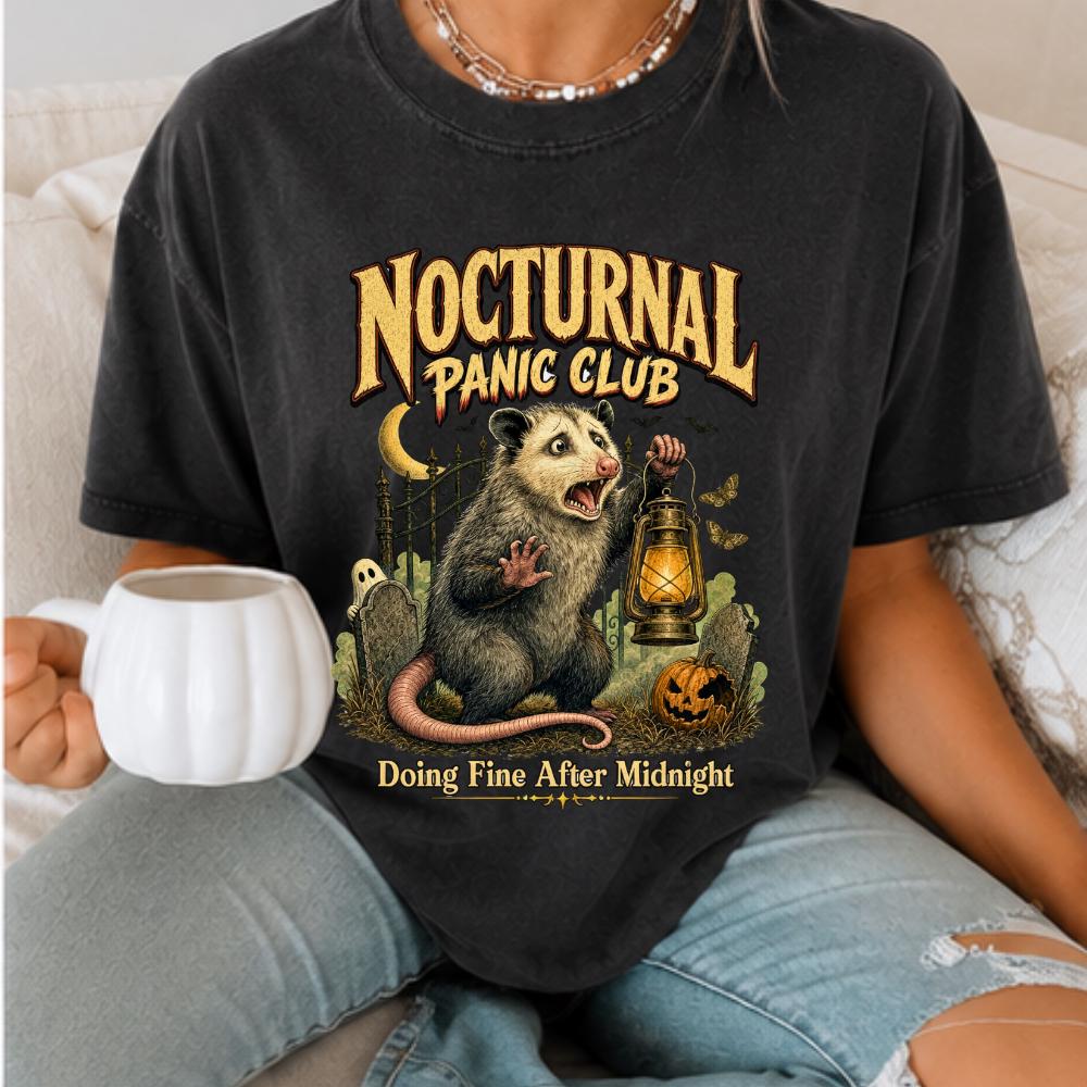 Halloween Opossum Nocturnal Panic Shirt