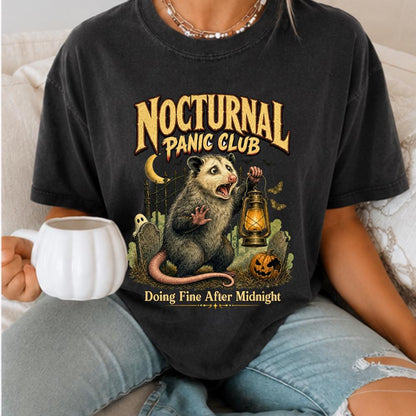 Halloween Opossum Nocturnal Panic Shirt
