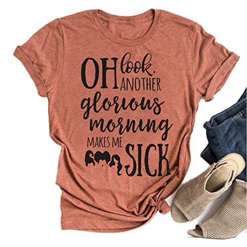 Tuwbue Classic Hocus Pocus Women's Halloween T-Shirt Cotton Blend
