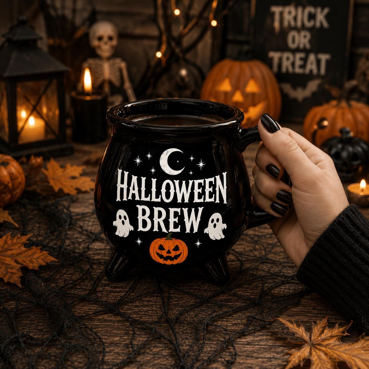 Halloween Brew Cauldron Mug