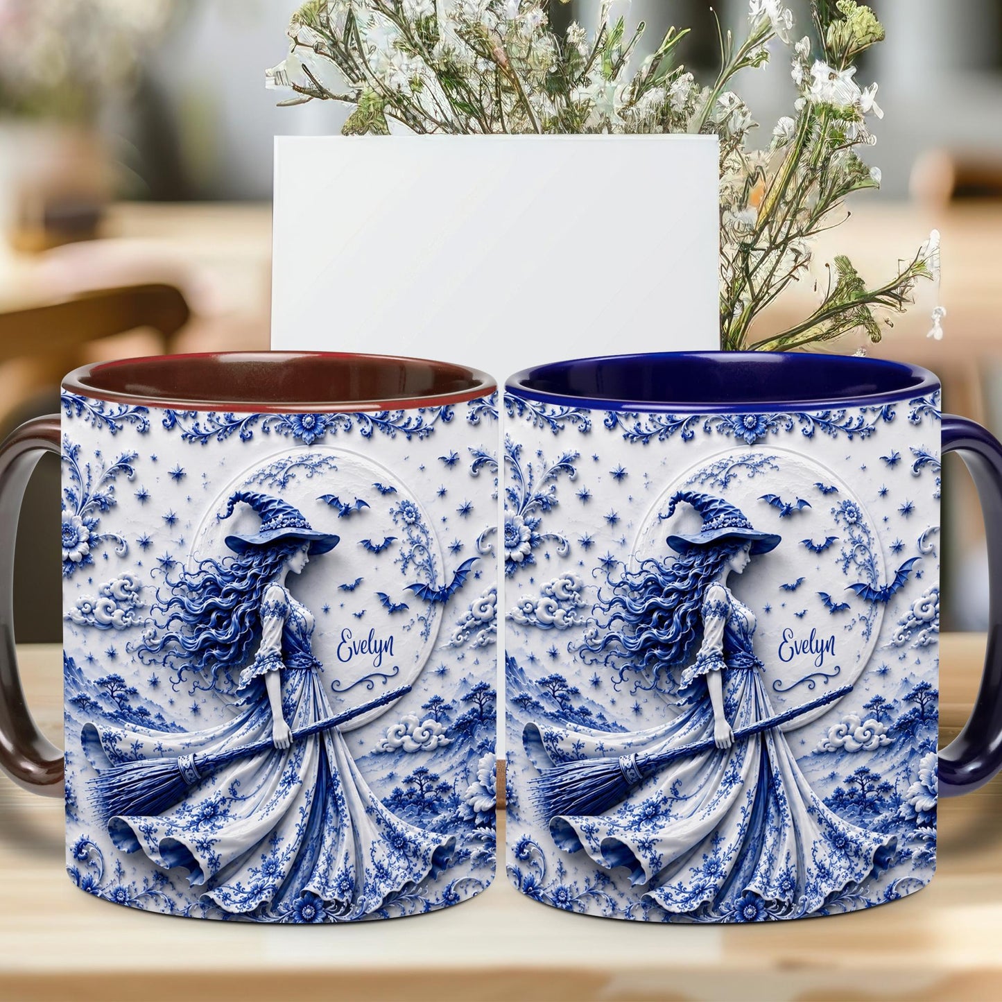 Personalized Witch Accent Mug, Halloween Gift for Her