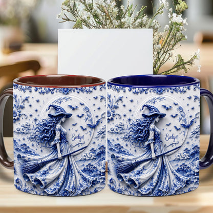 Personalized Witch Accent Mug, Halloween Gift for Her