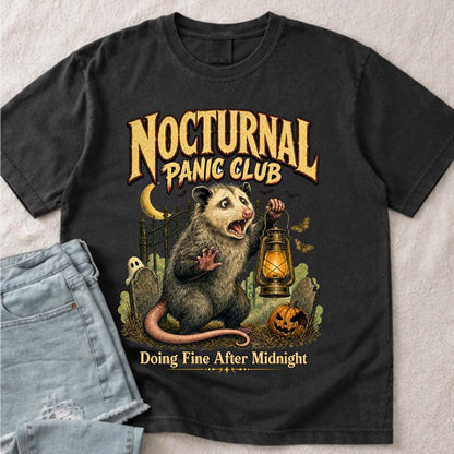 Halloween Opossum Nocturnal Panic Shirt