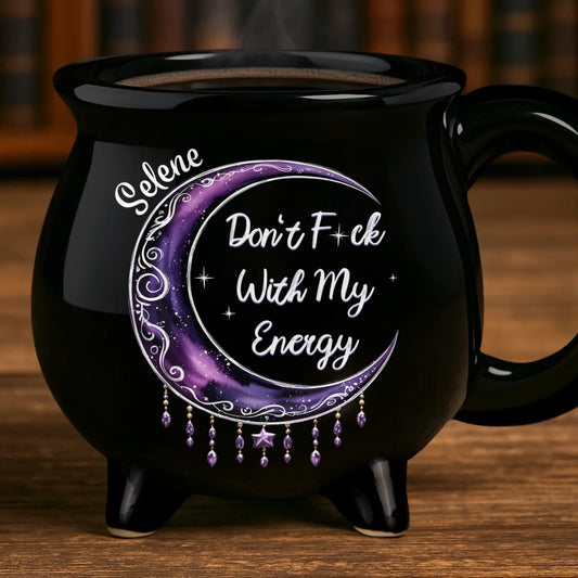 Personalized Don't F*ck With My Energy Witch Cauldron Mug