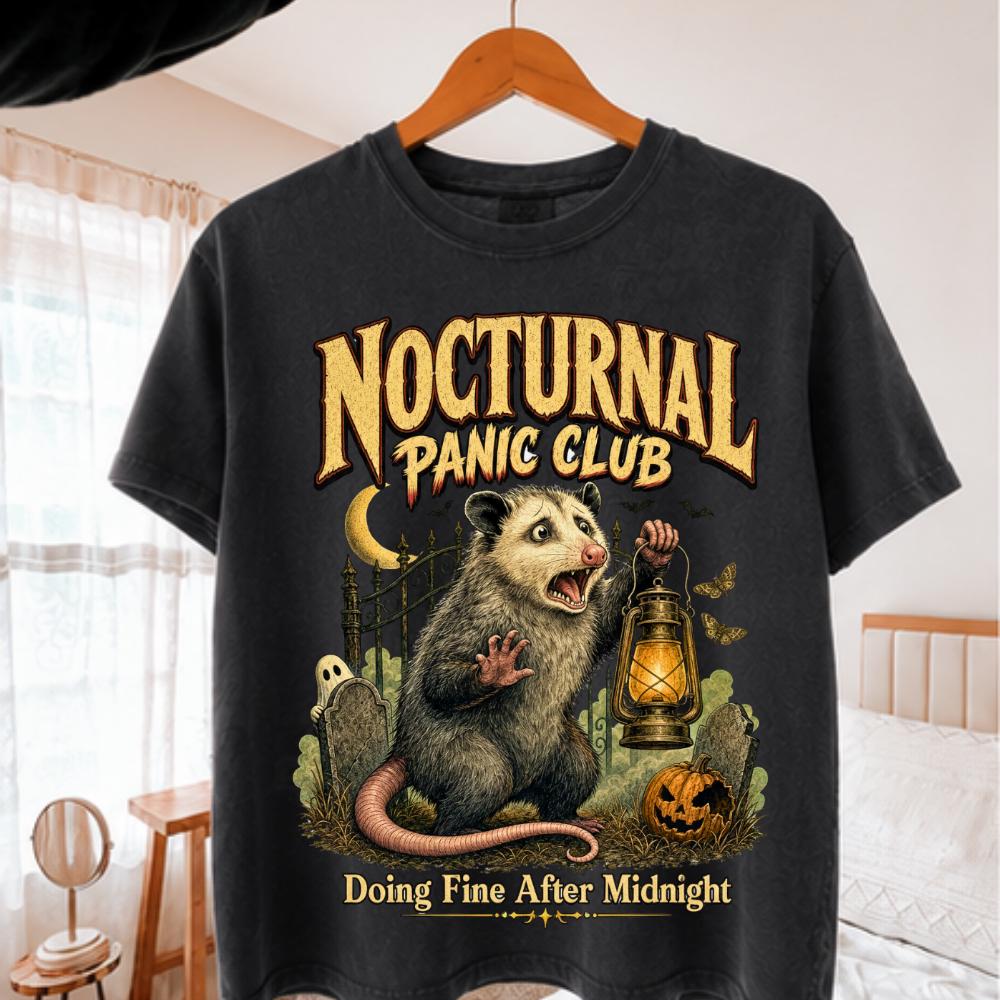 Halloween Opossum Nocturnal Panic Shirt