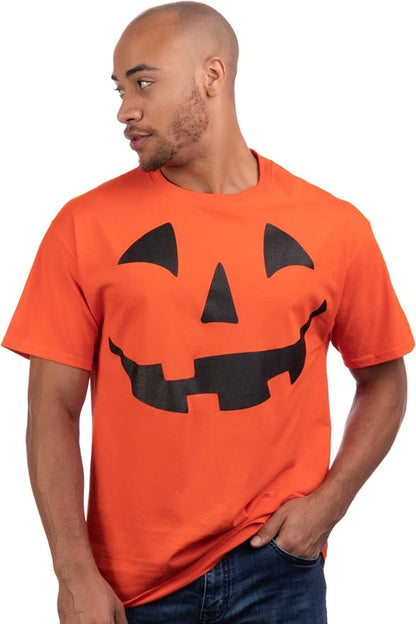 Giant Jack O' Lantern Face Halloween Pumpkin Fun Unisex T-Shirt