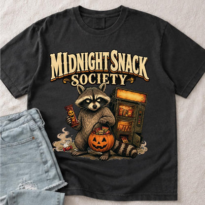 Halloween Raccoon Nocturnal Panic Shirt
