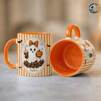 Personalized Cute Ghost Name Mug