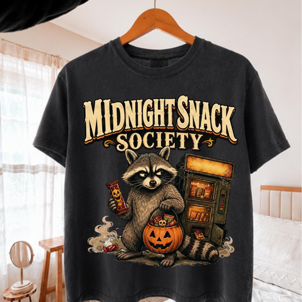 Halloween Raccoon Nocturnal Panic Shirt