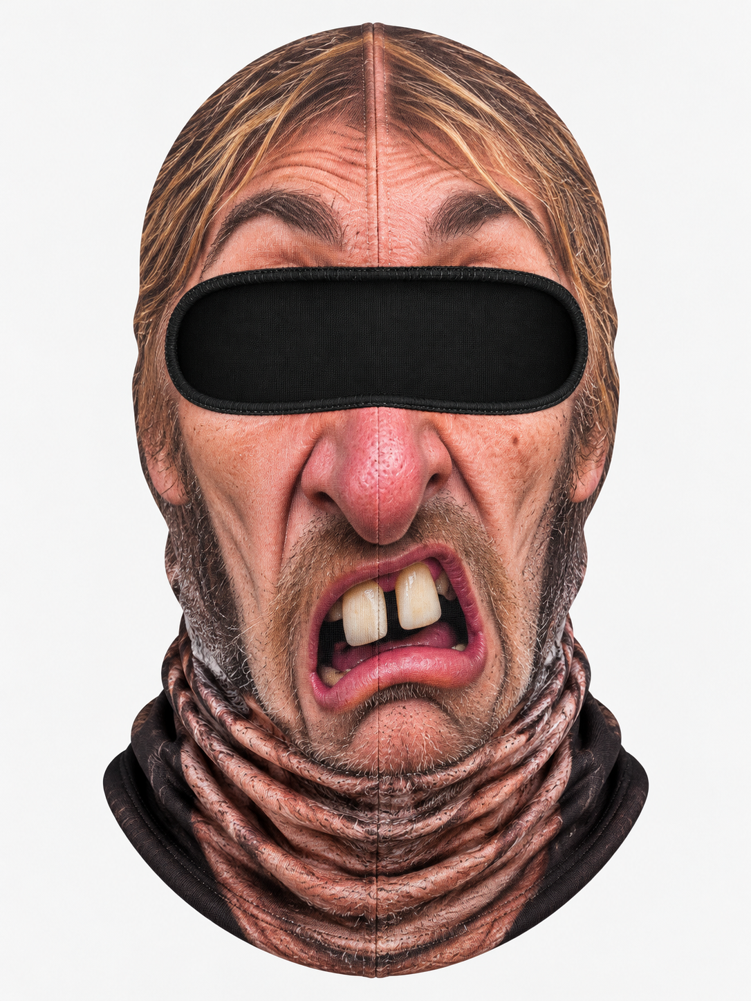 Funny 3D Fish Face Neck Gaiter – Outdoor Fishing Face Mask for Anglers