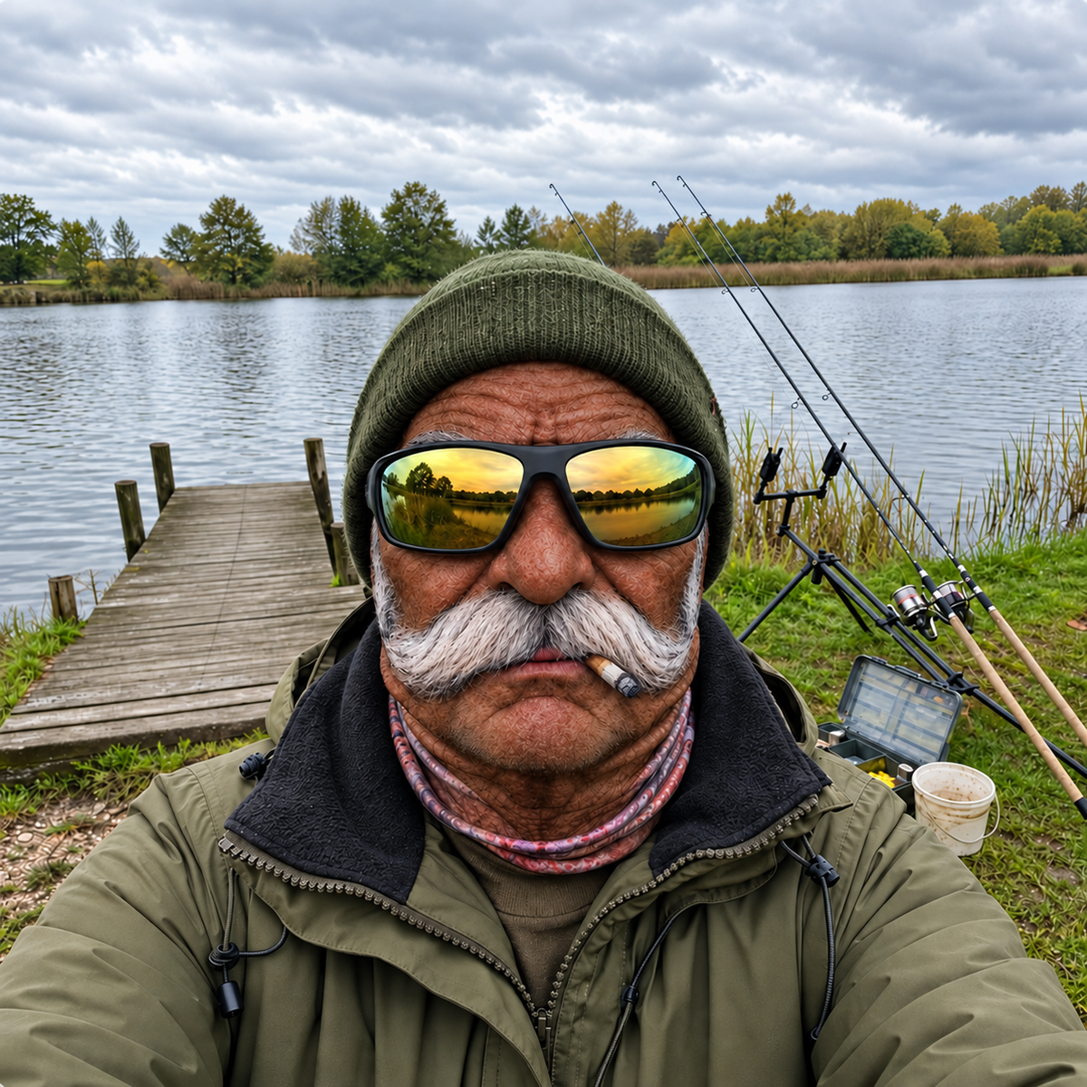 Funny Fisherman Face Mask – Fishing Neck Gaiter