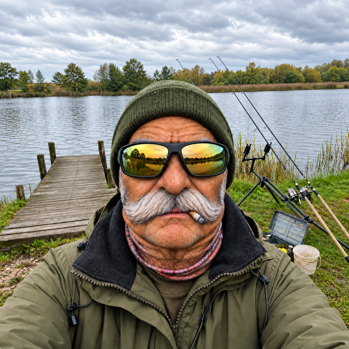 Funny Fisherman Face Mask – Fishing Neck Gaiter