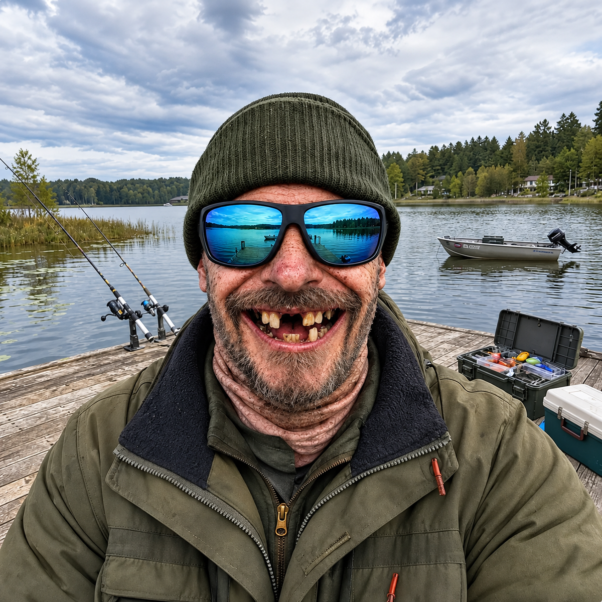 Funny Fisherman Face Mask – Fishing Neck Gaiter