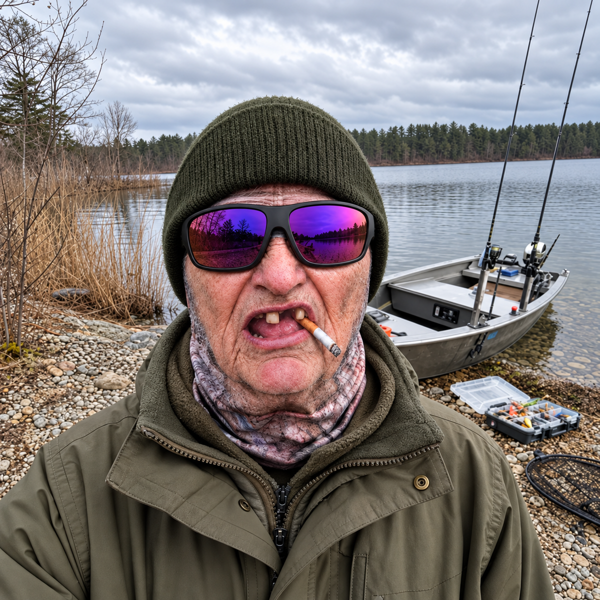 Funny Fisherman Face Mask – Fishing Neck Gaiter