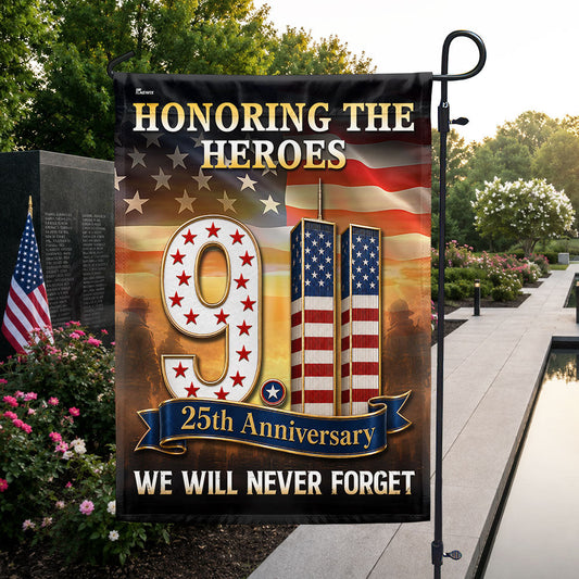 911 Patriot Day 25th Anniversary Honoring Heroes Flag
