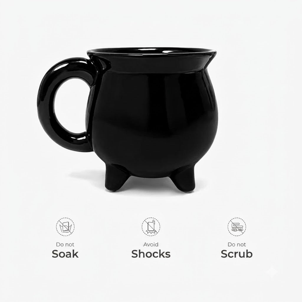 Personalized Witch Halloween Cauldron Mug, Custom Name Ceramic Coffee Mug