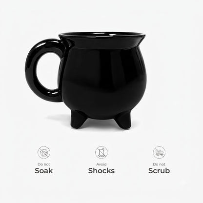 Personalized Witch Halloween Cauldron Mug, Custom Name Ceramic Coffee Mug