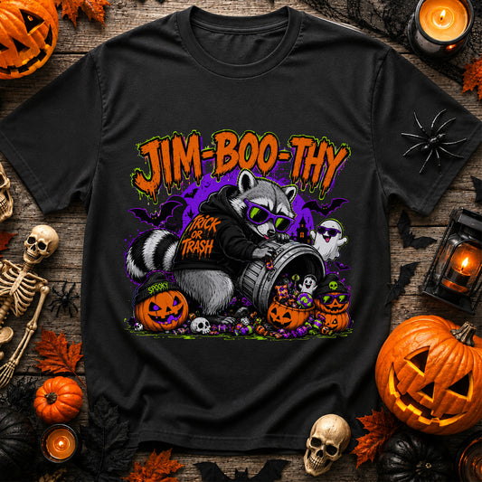 Jim-Boo-Thy Halloween Raccoon Shirt
