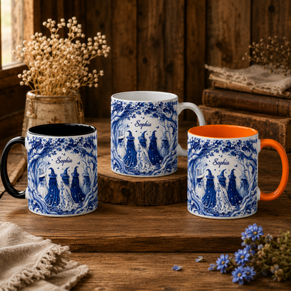 Witches Mug - Personalized Accent Mug - Halloween Gifts For Her