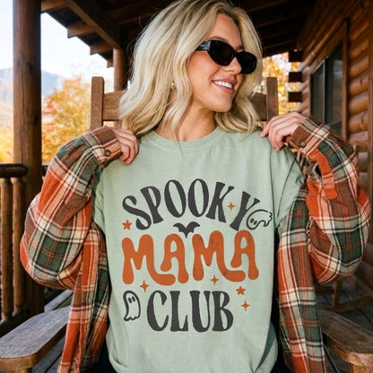Spooky Mama Club Shirt, Spooky Moms Tshirt, Halloween Mama Shirt, Comfort Colors® Halloween Shirt for Mom