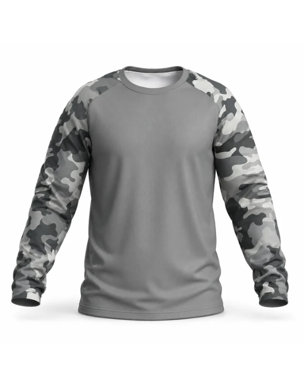 Can't Work Today – Fishing Camo UPF Long Sleeve Shirt
