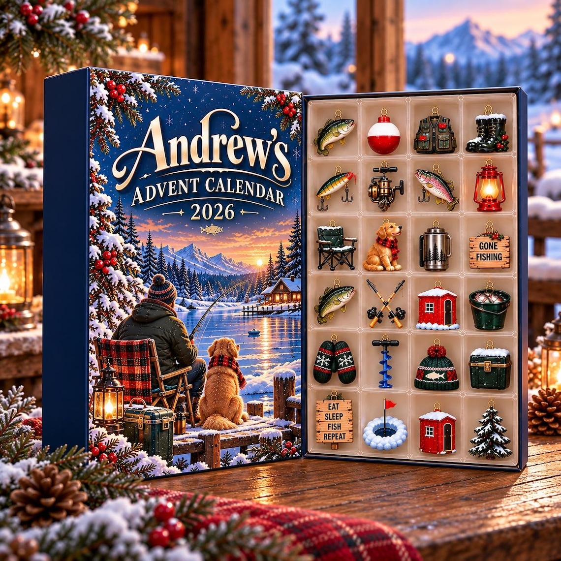 Fishing Christmas Advent Calendar 2026 – 24-Day Christmas Countdown
