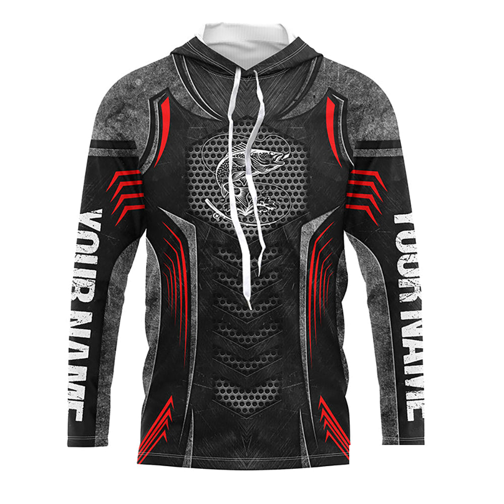 Custom Walleye Fishing Jerseys, Personalized Walleye Fishing tattoo mental fishing Long sleeve shirts NQS4935